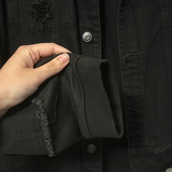 Fashion Nova Men’s black denim jacket size: XL - Picture 3 of 6